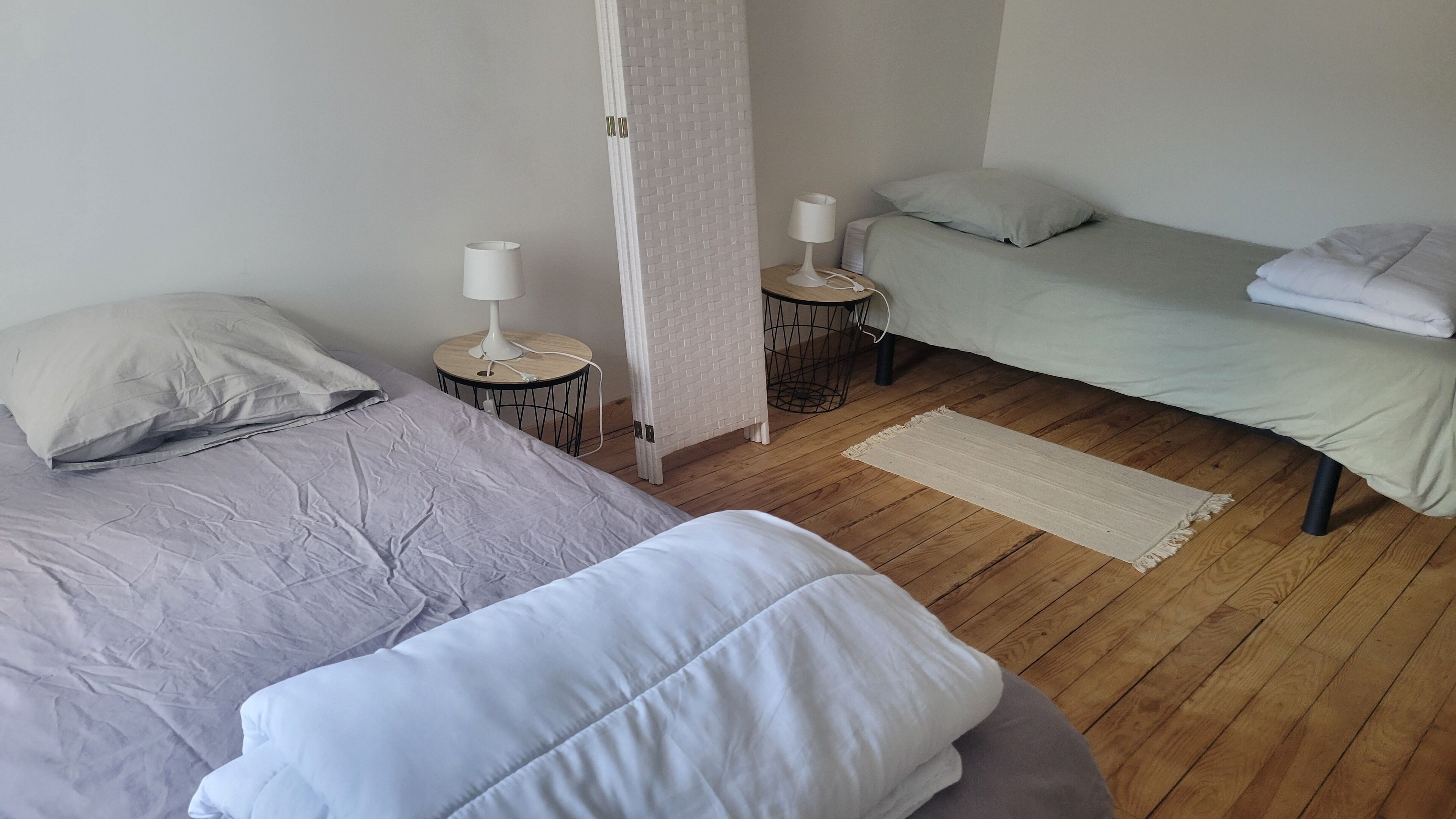 2 slaapkamers, beddengoed