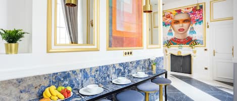 Apartment, City View | Living area | 43-inch Smart TV with cable channels, Netflix, streaming services