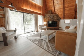 Ferienhütte, 2 Schlafzimmer, Raucher | Wohnbereich