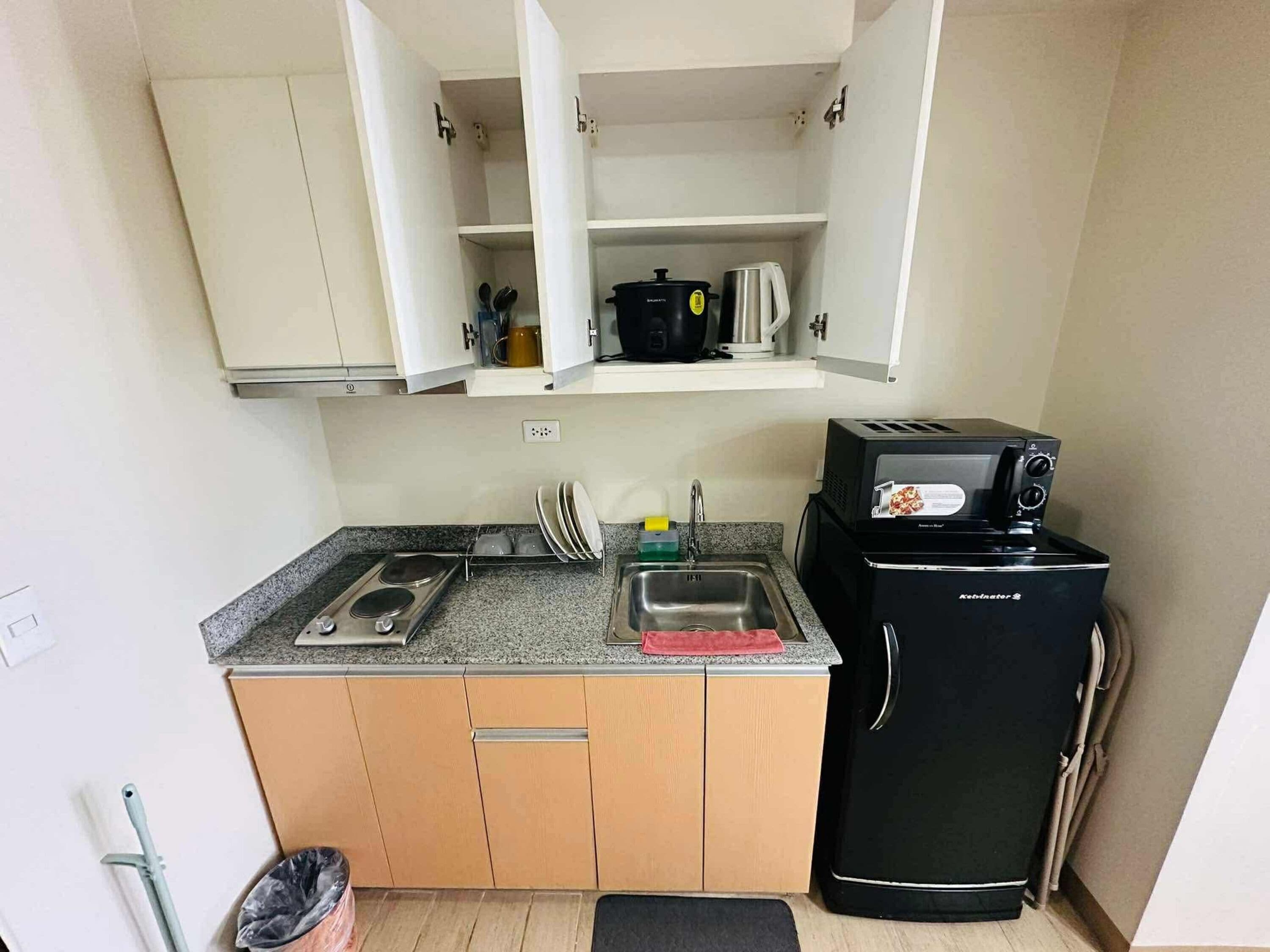 Studio – signature, 1 queensize-seng med sovesofa, balkong, byutsikt | Eget tekjøkken | Kjøleskap, mikrobølgeovn, kokeplater og vannkoker