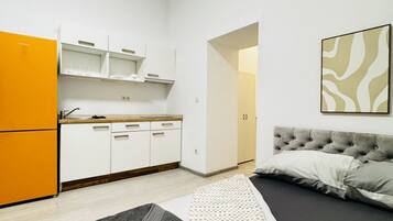 1 makuuhuone, vuodevaatteet