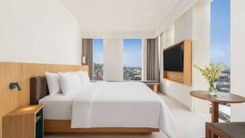 Habitación Premier, 1 cama King size | Sábanas de algodón egipcio y ropa de cama de alta calidad