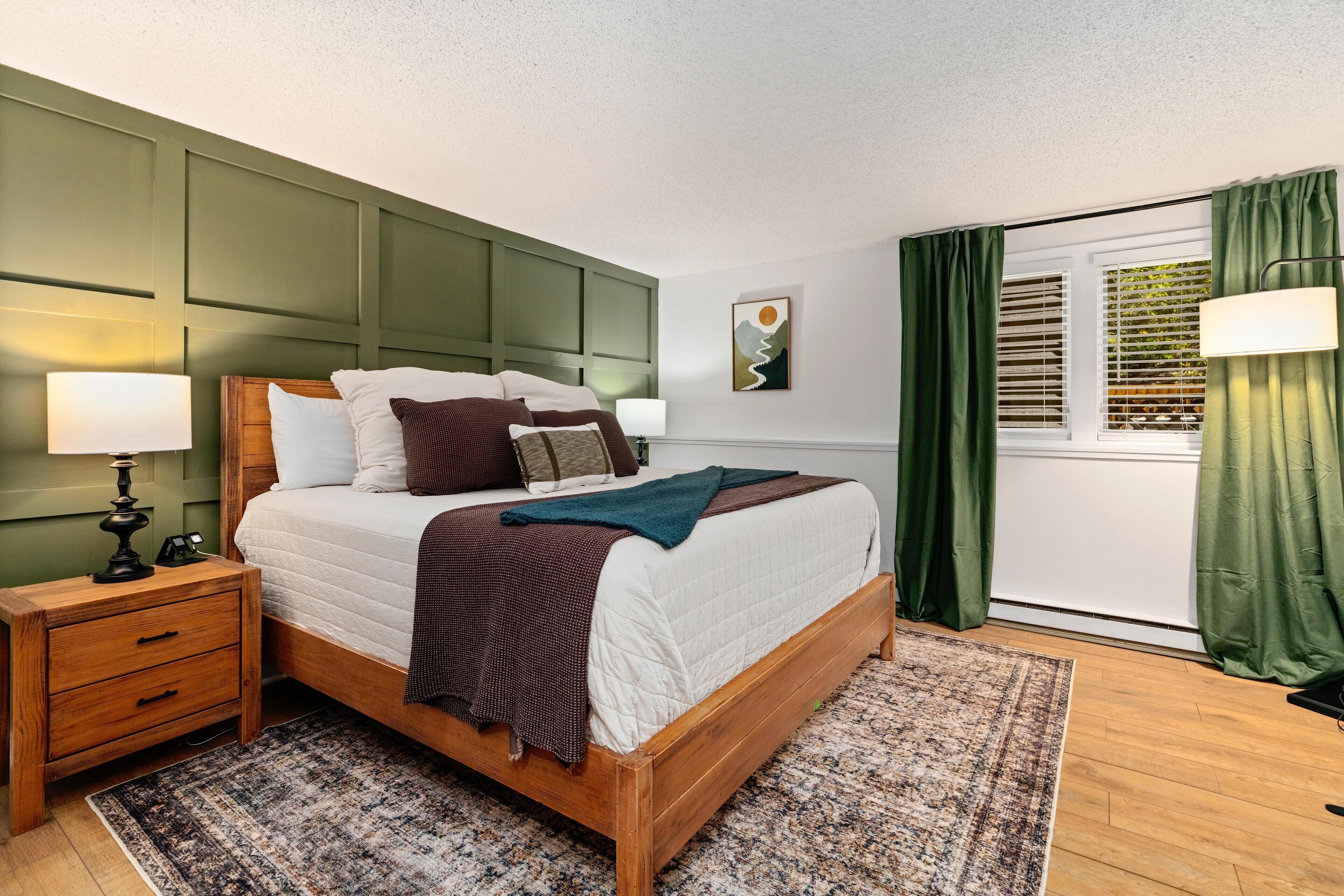2 bedrooms, internet, bed sheets