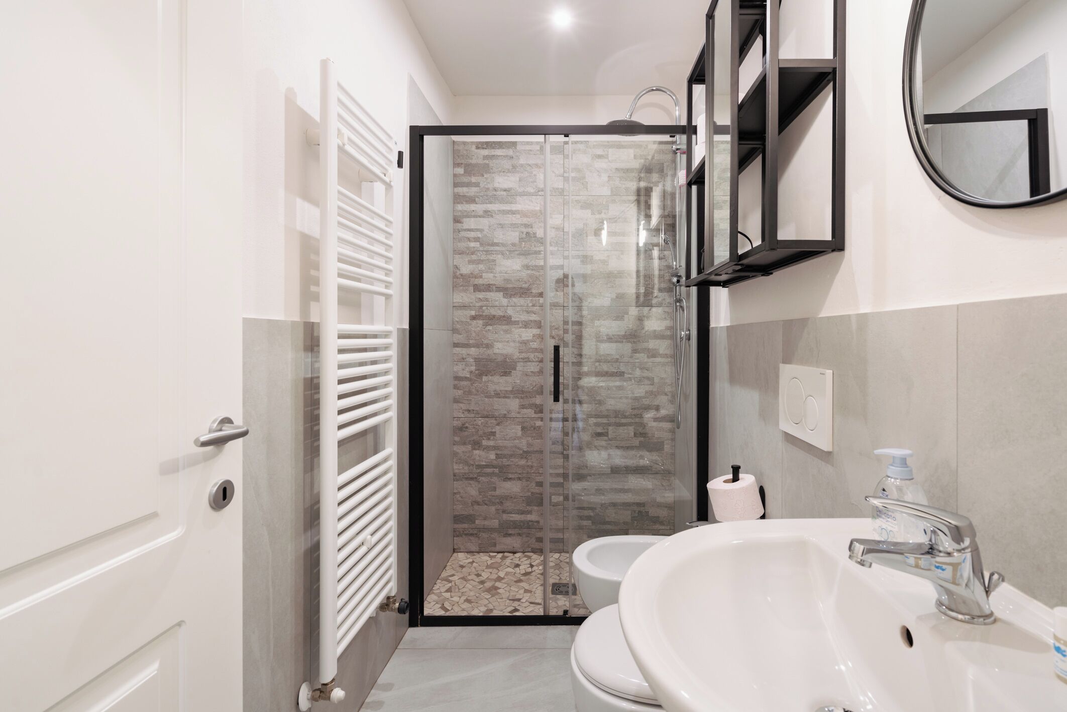 Hårtørrer, bidet, håndklæder, Sæbe