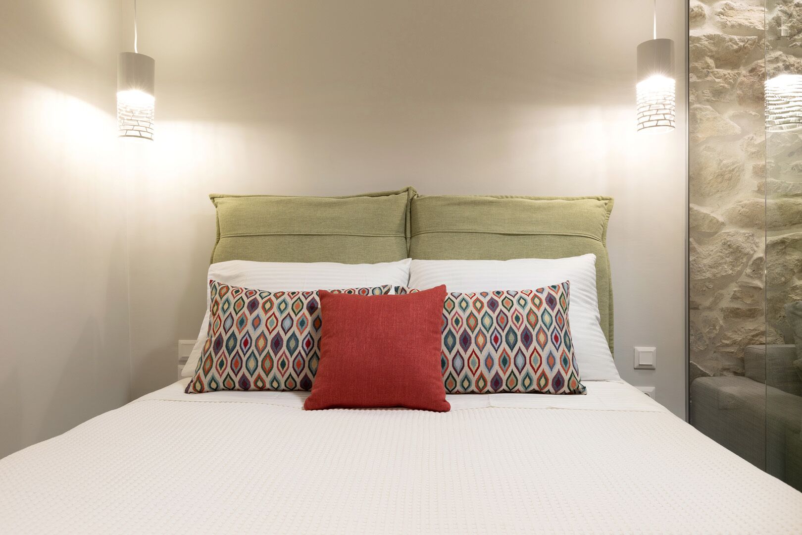 Lägenhet - 1 queensize-säng med bäddsoffa | Strykjärn/strykbräda och gratis wi-fi