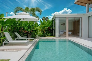 Outdoor pool - Asherah New 3BR Pool Villa + Free Airport Transfer (Thep Krasattri)