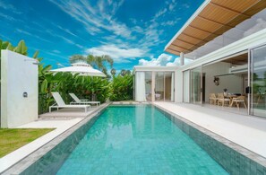 Deluxe Villa (3 Bedrooms) | Floor plan - Asherah New 3BR Pool Villa + Free Airport Transfer (Thep Krasattri)