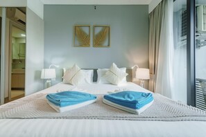 アパートメント (2 Bedrooms) | 2 室のベッドルーム、高級寝具、客室ごとに異なる装飾、客室ごとに異なるインテリア