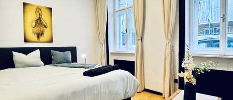 2 bedrooms, bed sheets