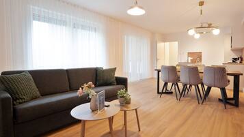 Familie appartement, meerdere bedden, balkon | Woonruimte