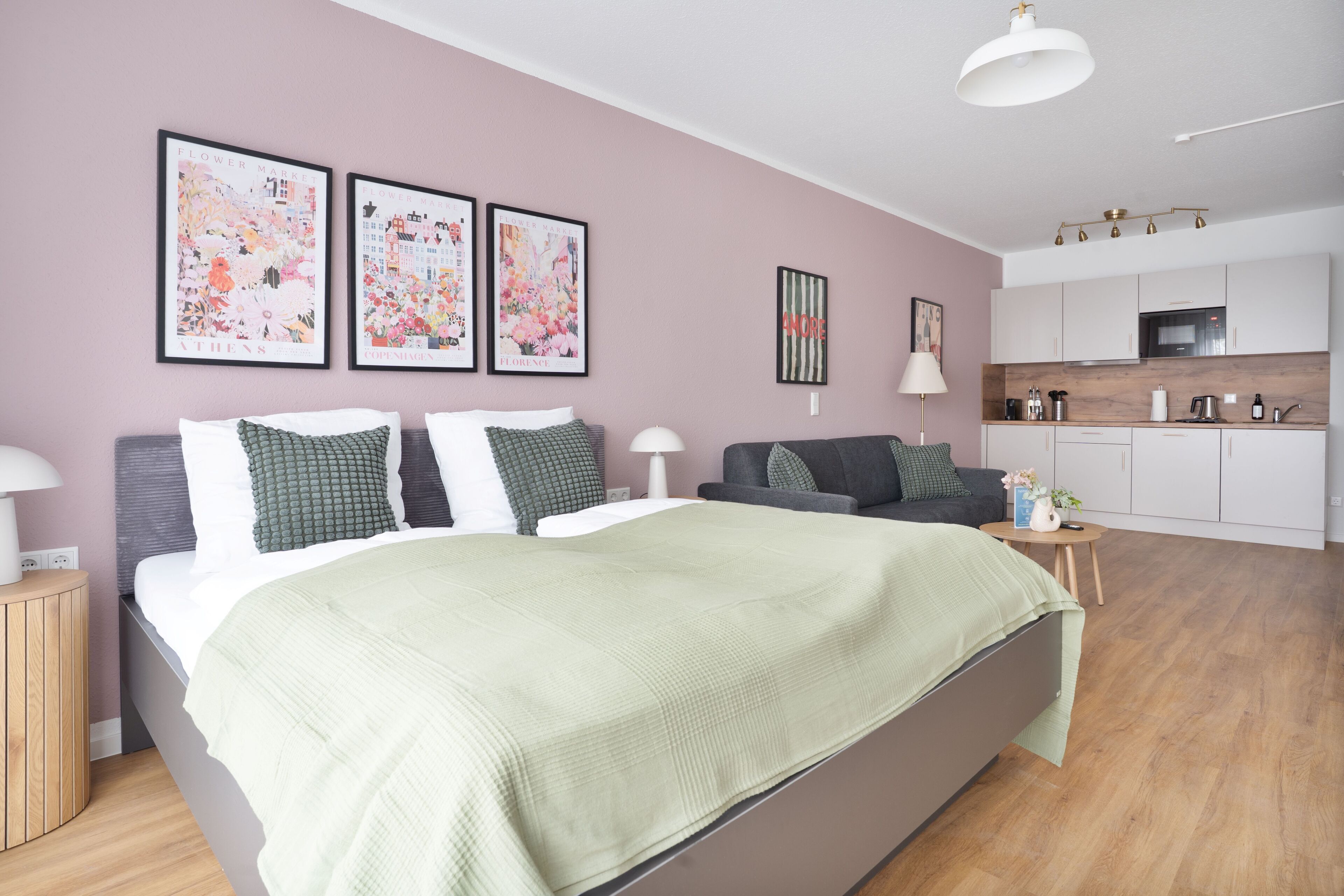 Deluxe-Studiosuite, 1 Queen-Bett und Schlafsofa | Wohnbereich