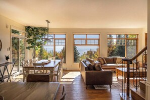 TV, fireplace, offices