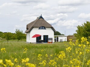 Exterior - Villa Fasan - Cozy thatched house on the edge of the nature reserve (Trent)