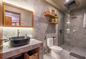 Shower, hair dryer