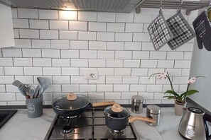 Private kitchen - Panoramic apartment on the beach A/C (Palermo)