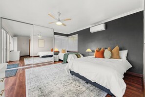 5 quartos, ferros/tábuas de passar roupa, Wi-Fi, roupa de cama