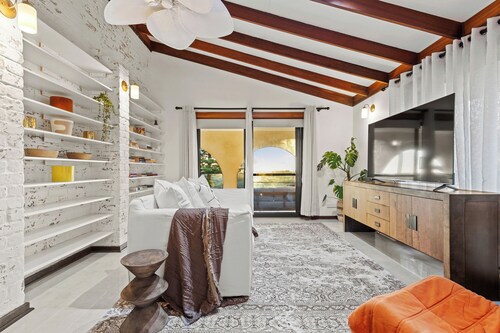 Beachfront Spanish-Inspired Villa with Ocean Views