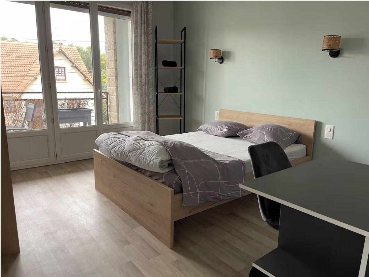 2 chambres, bureau, Wi-Fi gratuit, draps fournis