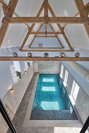 Indoor pool, a heated pool
