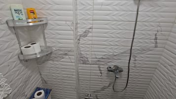 Towels, soap, toilet paper