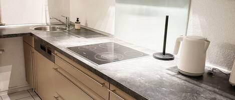 Fridge, oven, stovetop, dishwasher