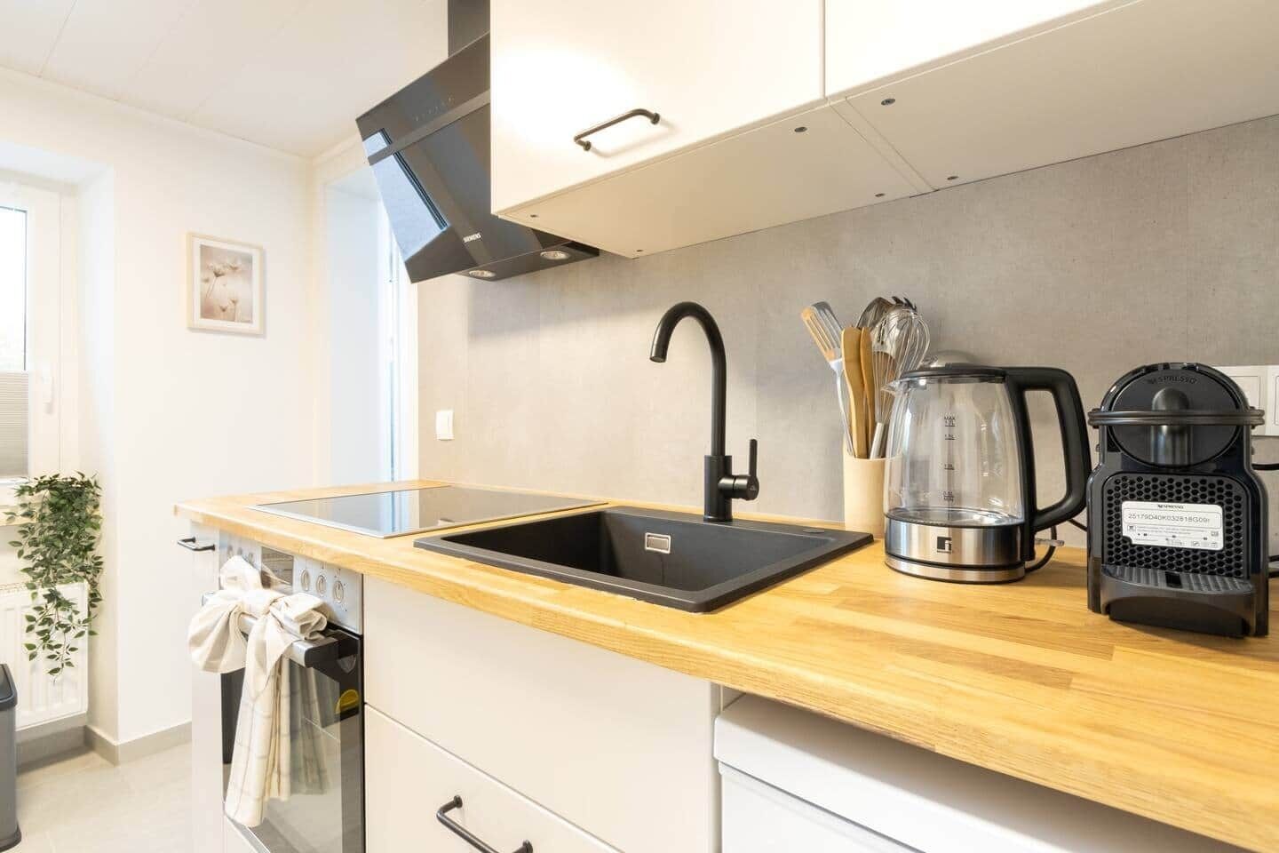 Fridge, oven, stovetop, toaster