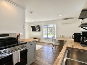 Fridge, microwave, oven, stovetop - Renovated 3BR Home in Downtown SWH [Mariners Rest] (Southwest Harbor)