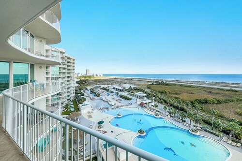 Caribe 4BR, Panoramic Gulf Views, Lazy River, Hot Tub, 2 Min To Beach, Sleeps 12