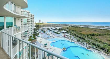 Caribe 4BR, Panoramic Gulf Views, Lazy River, Hot Tub, 2 Min To Beach, Sleeps 12