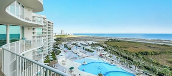 Caribe 4BR, Panoramic Gulf Views, Lazy River, Hot Tub, 2 Min To Beach, Sleeps 12