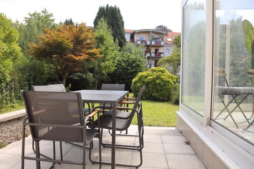 Ferienhaus 'Ferienglück Rosenheim' mit privater Terrasse, privatem Garten und WLAN