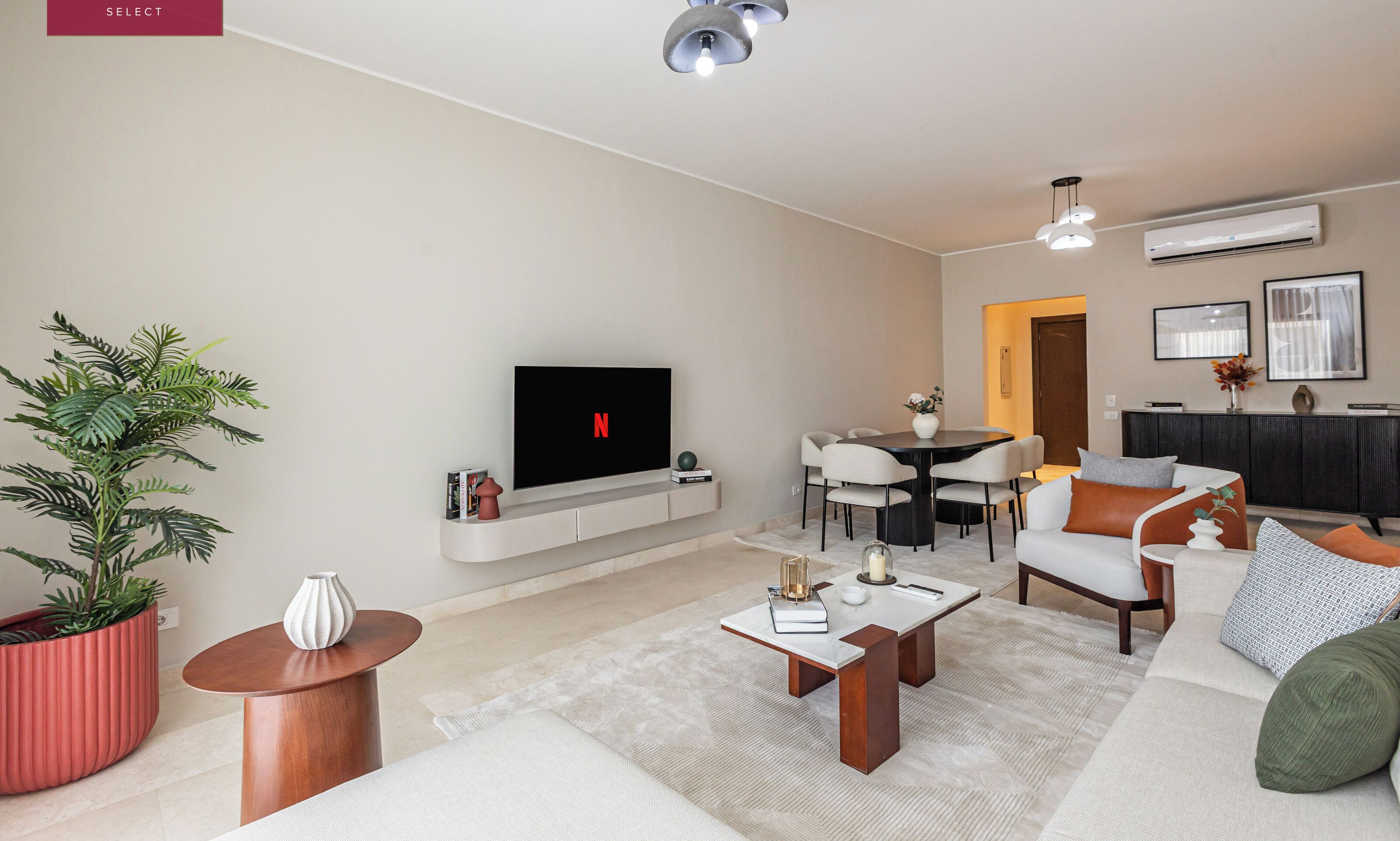 Standard Apartment, 2 Bedrooms | Living area