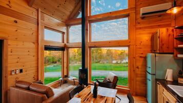 TV, fireplace, stereo