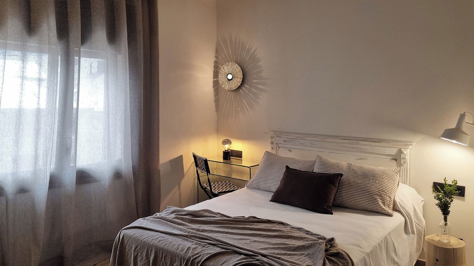 Habitación doble | Escritorio, wifi gratis y acceso para silla de ruedas 