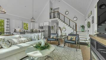 TV, fireplace, stereo, offices