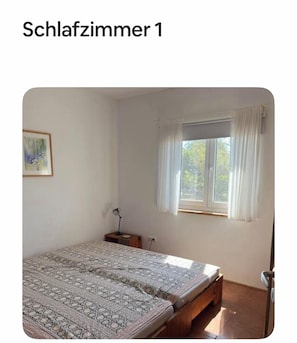 2 bedrooms, iron/ironing board, free WiFi, bed sheets