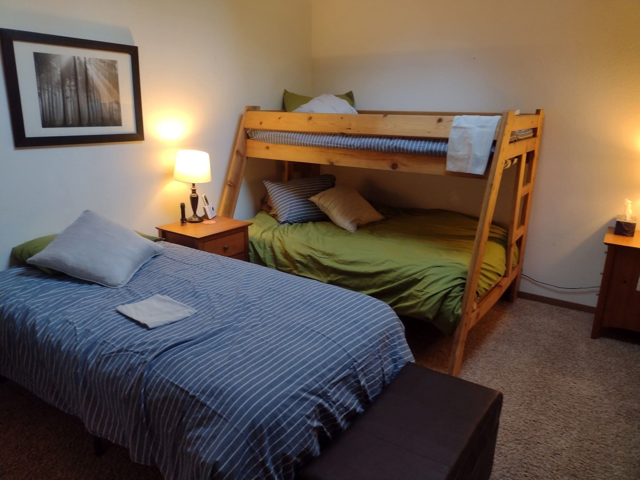 2 bedrooms, iron/ironing board, free WiFi, bed sheets