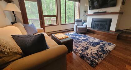 Glacier Time 2 bedroom 2 bath condo in Snowater with TWO indoor hot tubs/pools