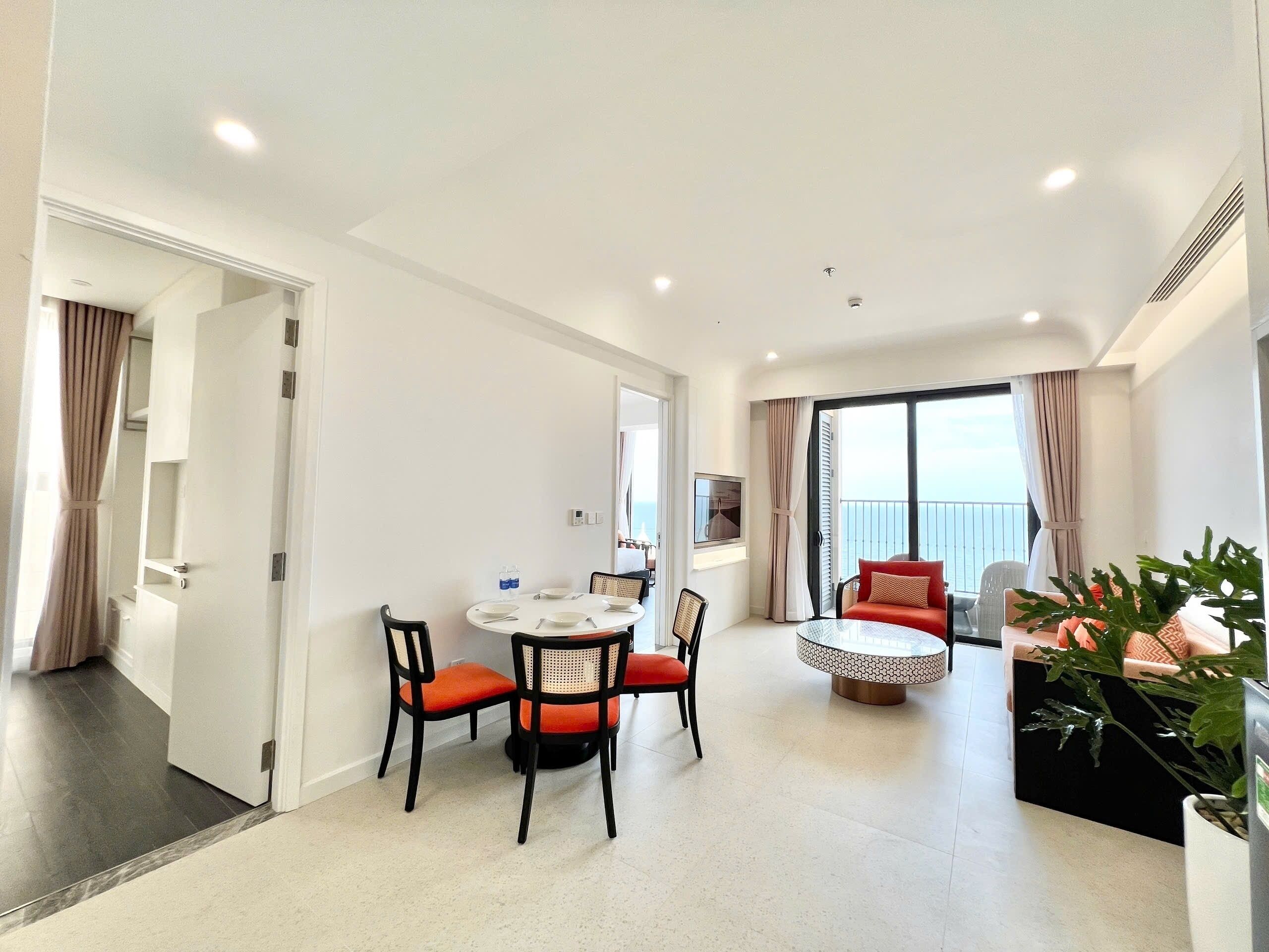 Atermis Two Bedroom Luxury - Firework and Ocean View | Living area | Flat-screen TV