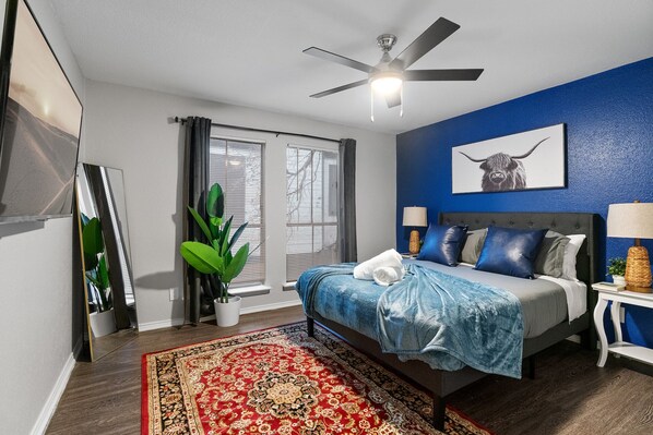 2 bedrooms, iron/ironing board, free WiFi, bed sheets