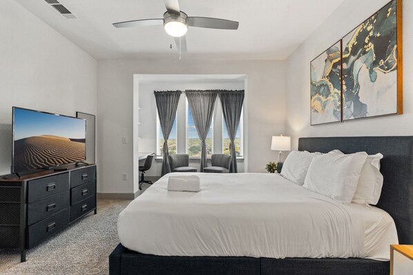 2 bedrooms, iron/ironing board, free WiFi, bed sheets