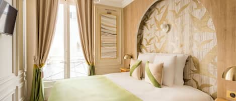 Huoneisto, kaupunkinäköala | Allergiatestatut vuodevaatteet, pillowtop-patjalliset sängyt