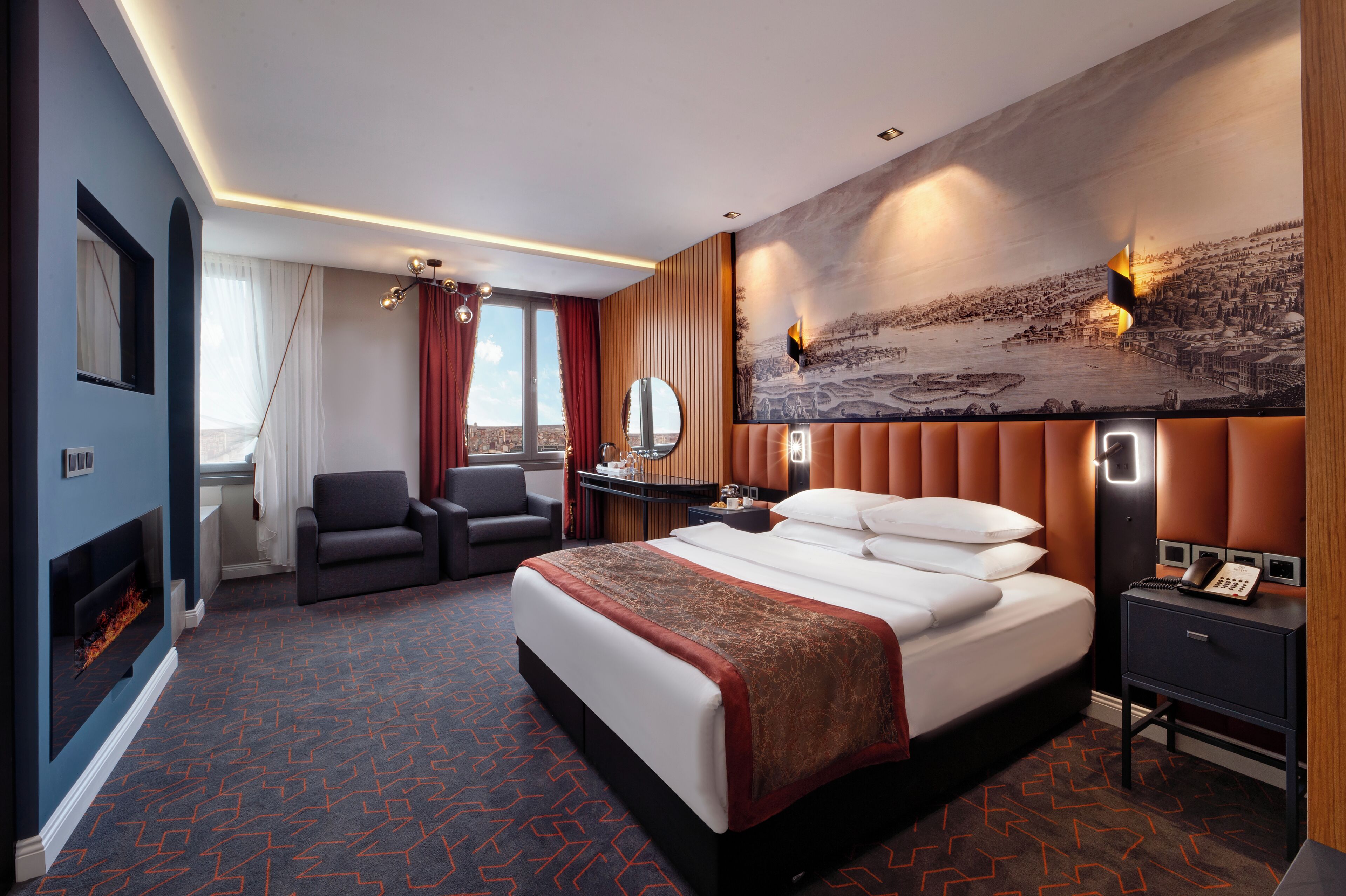 Escritorio y espacio para trabajar con laptop 