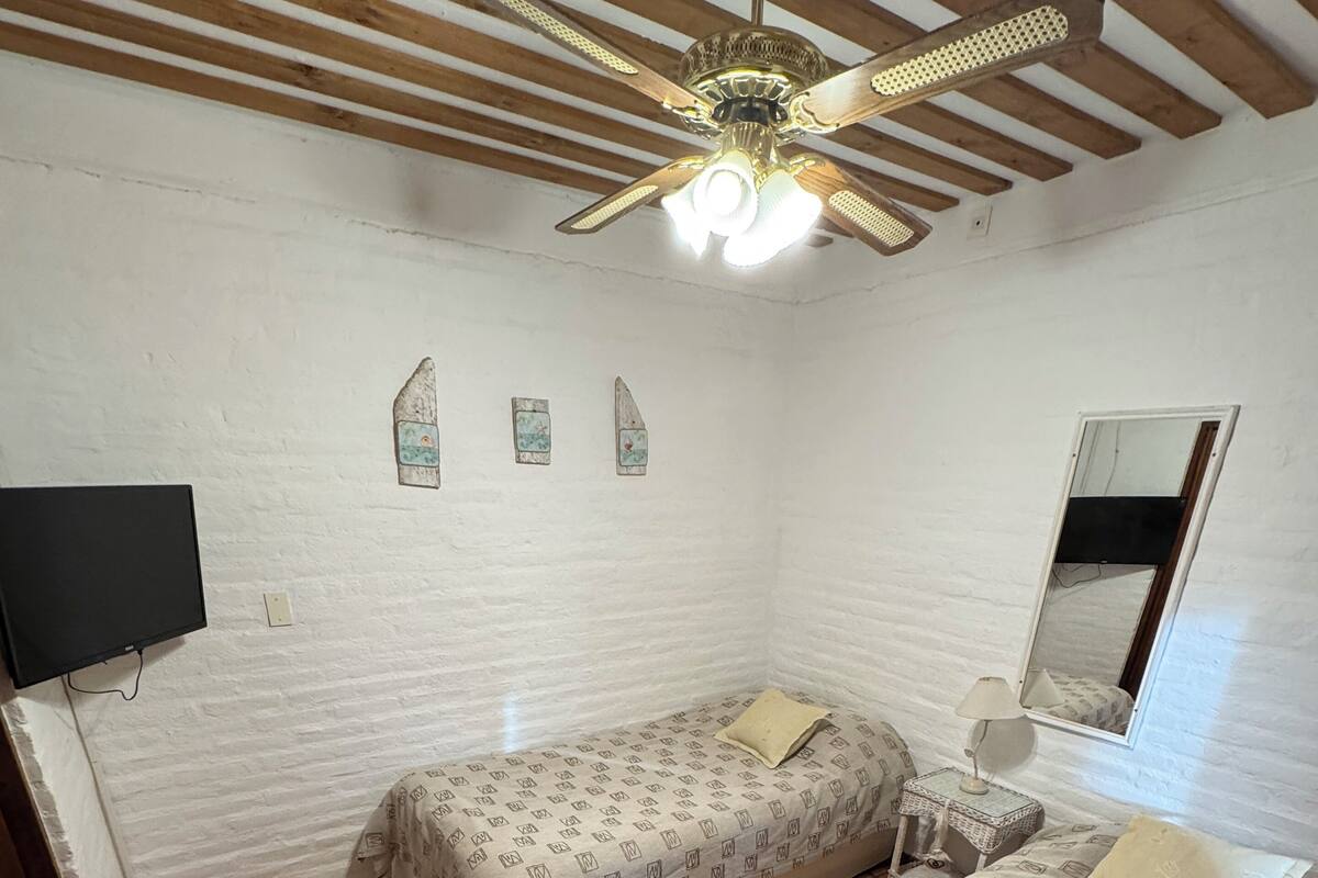Twin Room, Courtyard View (Room 6) | In-room safe, free WiFi, bed sheets