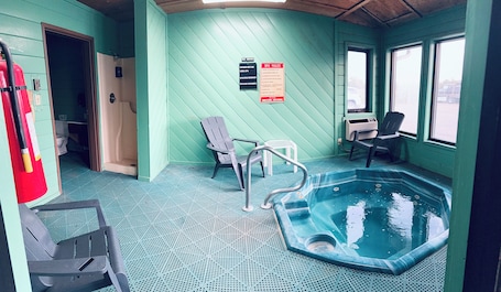 Spa. Right off the Interstate, American style Restaurant/Bar Next door & Great Rates!