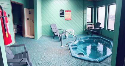 Right off the Interstate, American style Restaurant/Bar Next door & Great Rates!