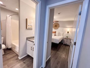 Iron/ironing board, travel crib, free WiFi, bed sheets