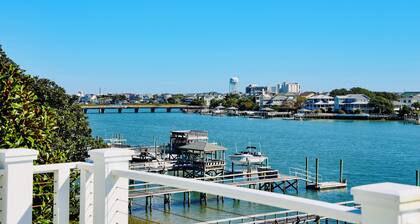 The Channel House~Water Views~Dock + Boatslip~Walk to beach!
