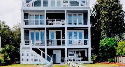 The Channel House~Water Views~Dock + Boatslip~Walk to beach!
