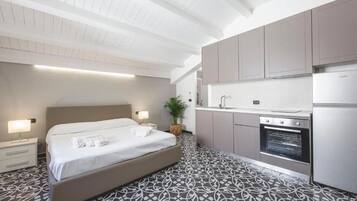 Economy-Apartment | Verdunkelungsvorhänge, schallisolierte Zimmer, Bügeleisen/Bügelbrett